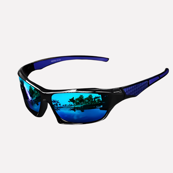 Active unisex polarized sport sunglasses with UV400 protection. Glare-reducing eyewear for outdoor adventures.