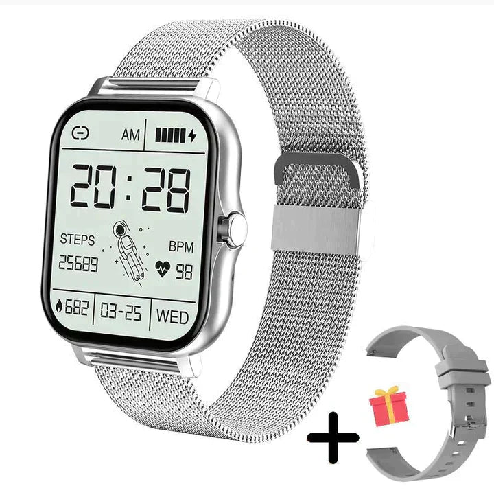 Digital unisex watch, ideal gift idea with Bluetooth connectivity