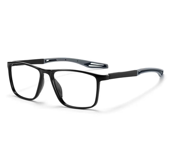 Protective anti-blue light glasses designed for unisex sports enthusiasts.