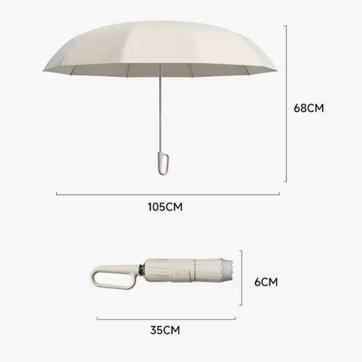 Versatile unisex stormproof umbrella. Reflective strips ensure safety. Windproof & compact for daily use.
