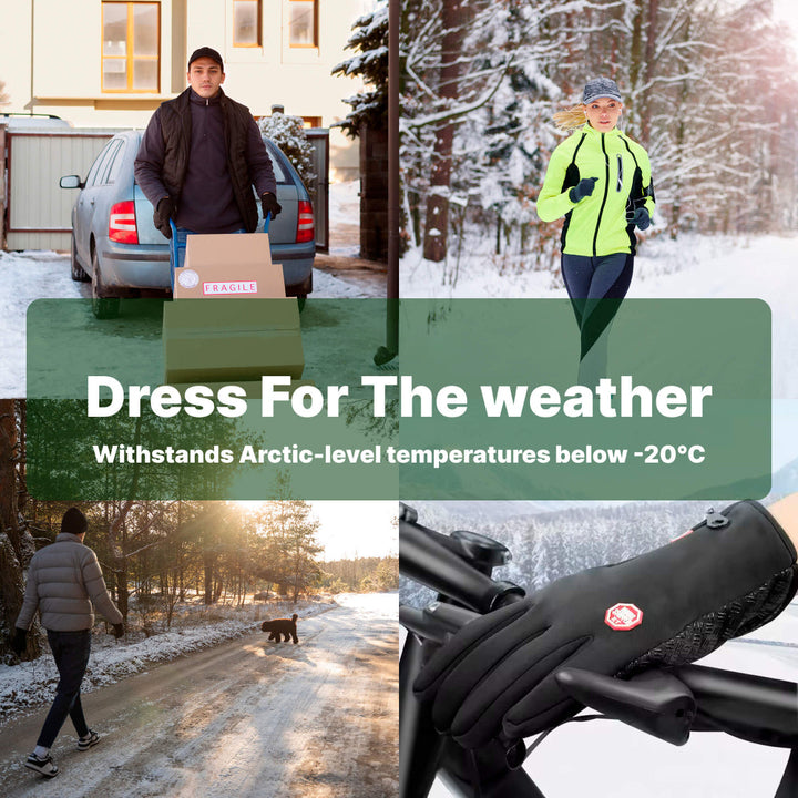 Detail of the USB connector and controls on unisex heated thermal gloves.
