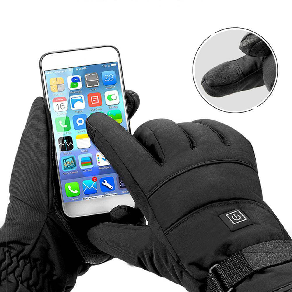 Advanced electric heated gloves, waterproof and comfortable, for skiing, cycling & winter activities.