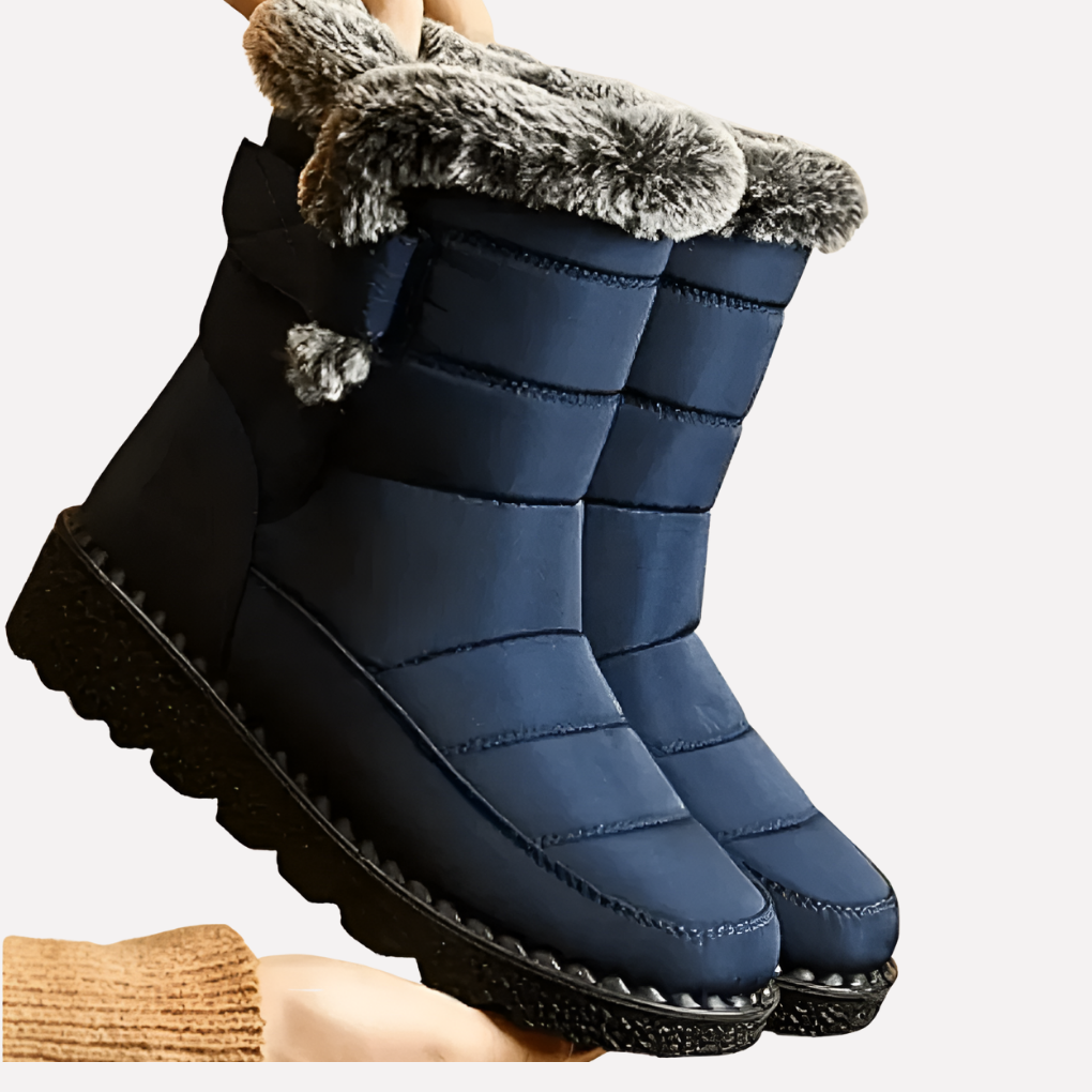 Unisex waterproof snow boots for ultimate warmth & dry feet in winter. Durable, non-slip sole for cold weather.