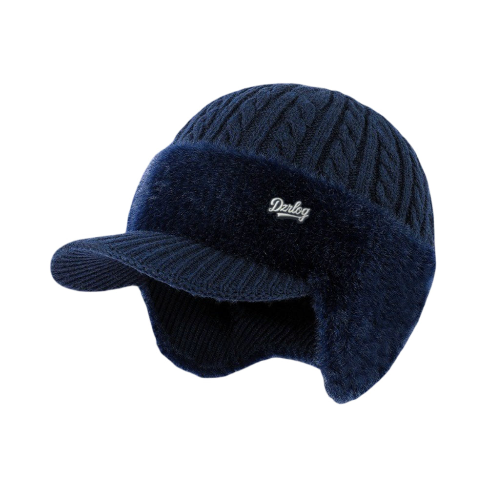 Secure fit trapper hat, keeping ears warm and protected from wind.