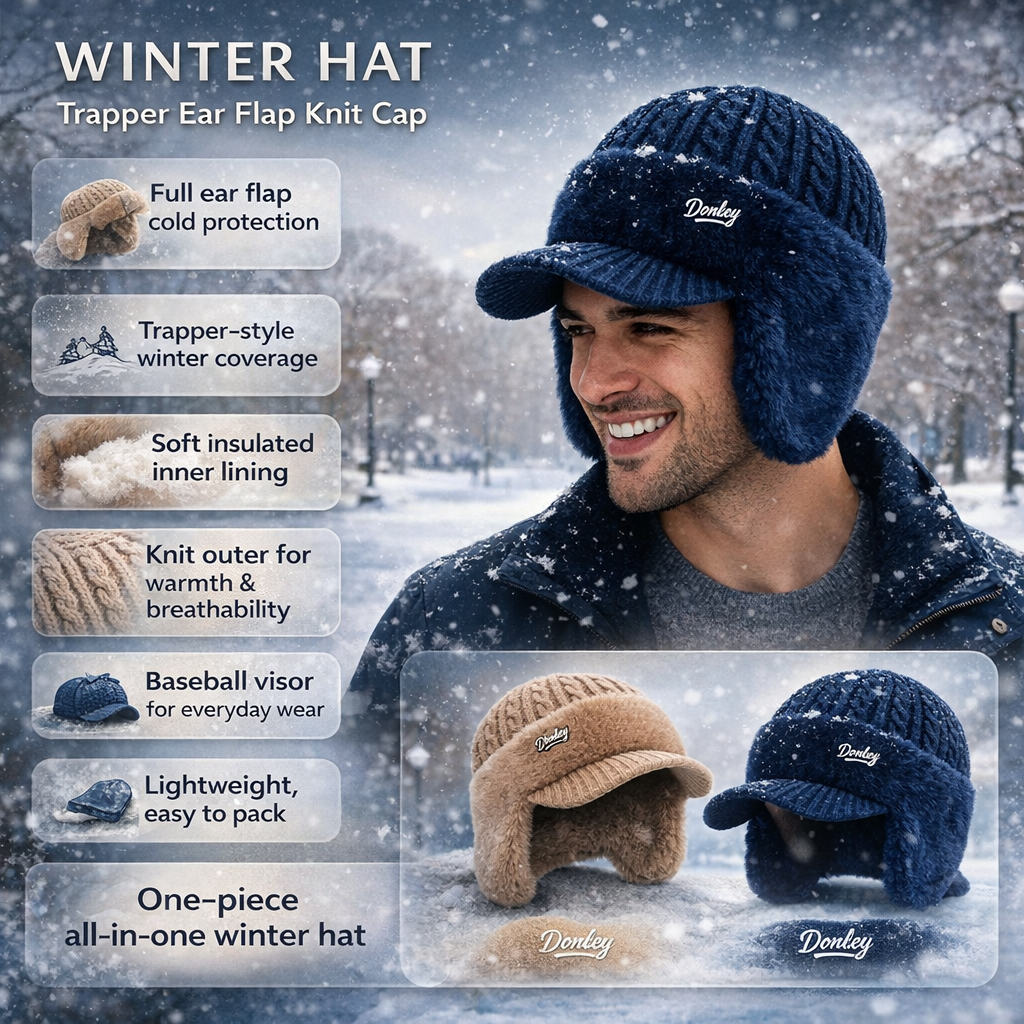 Essential travel accessory: a comfortable and warm winter beanie.