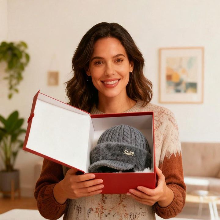 Versatile unisex beanie, designed for warmth and style in snow.