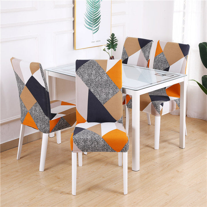 Spandex stretch dining chair cover, modern kitchen & home furniture update.