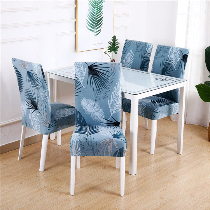 Elastic spandex dining chair slipcover to renew kitchen style & protect.