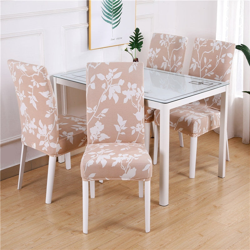 Modern elastic dining chair protector, easy home decor renewal.
