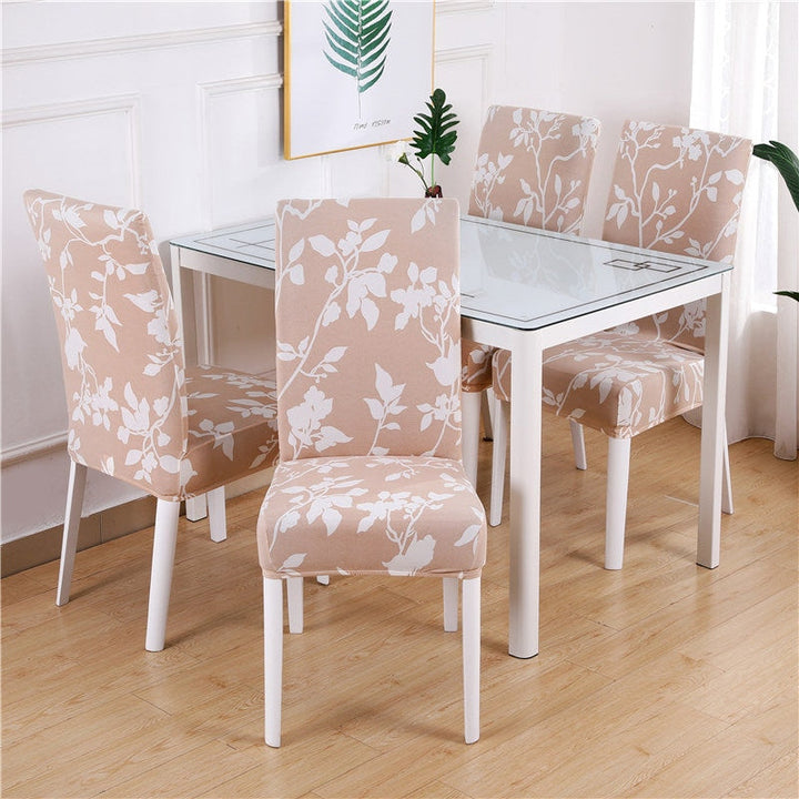 Modern elastic dining chair protector, easy home decor renewal.
