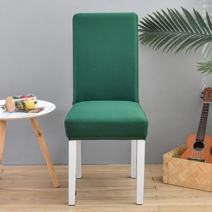 Stretch slipcover for dining chairs, perfect furniture protector.