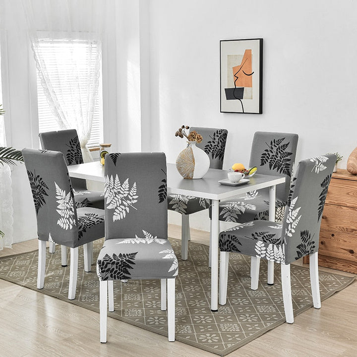 Universal dining chair cover, elastic for a sleek look, home decor.