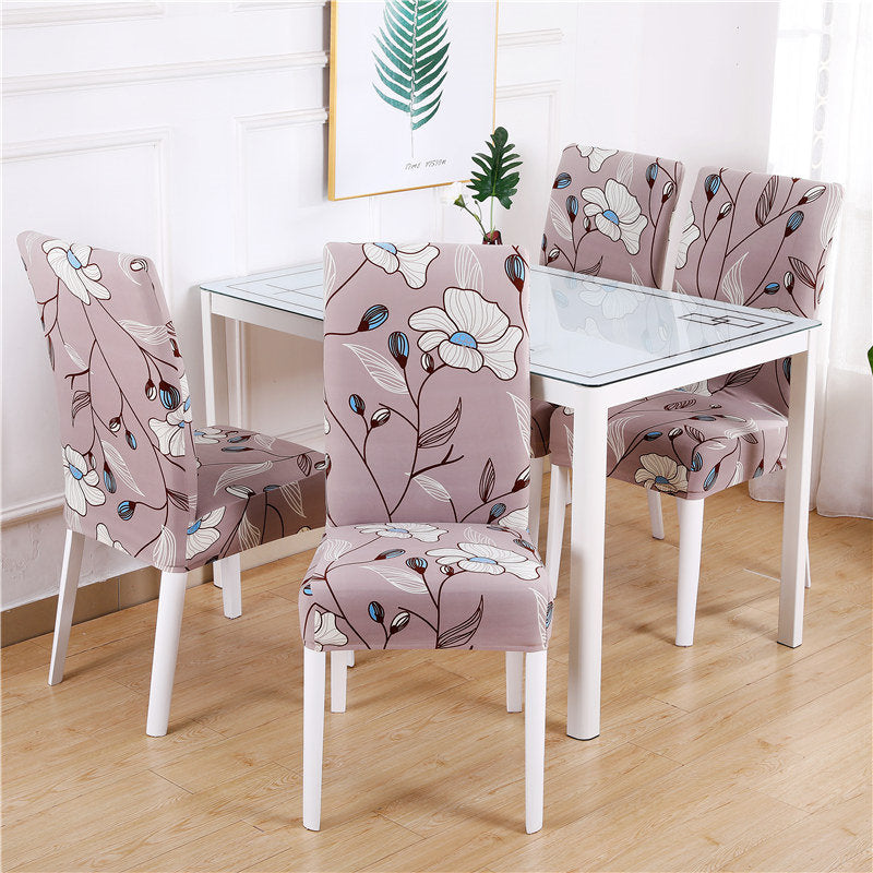 Elastic dining chair slipcover, renew your kitchen and dining room style.