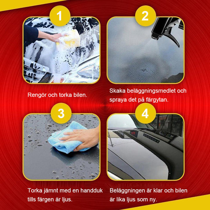 Easy-to-use car scratch repair spray for auto detailing. Restores vehicle paint, protects with advanced ceramic technology.