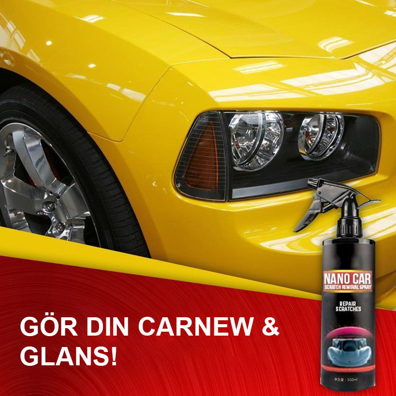 Universal car scratch removal spray, leaves a brilliant shine & durable hydrophobic coating. Premium car care solution.