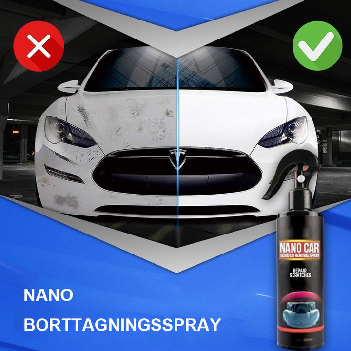 Advanced nano ceramic car scratch repair spray. Offers superior paint protection and makes car maintenance simple.