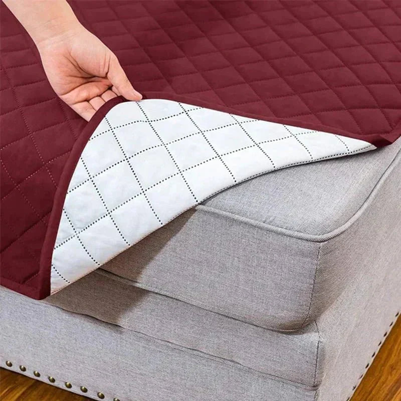 Budget-friendly stretch armchair cover, washable polyester slipcover, instant chair makeover.
