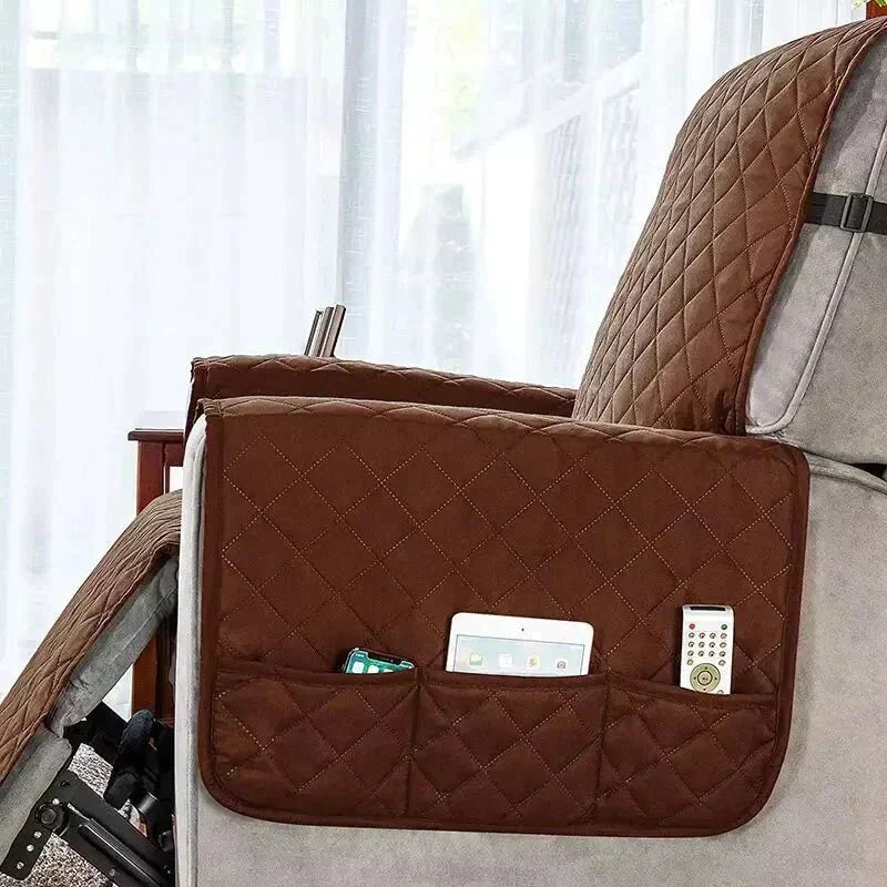 Smart home decor: Universal stretch armchair cover, polyester, protects & updates your living space.