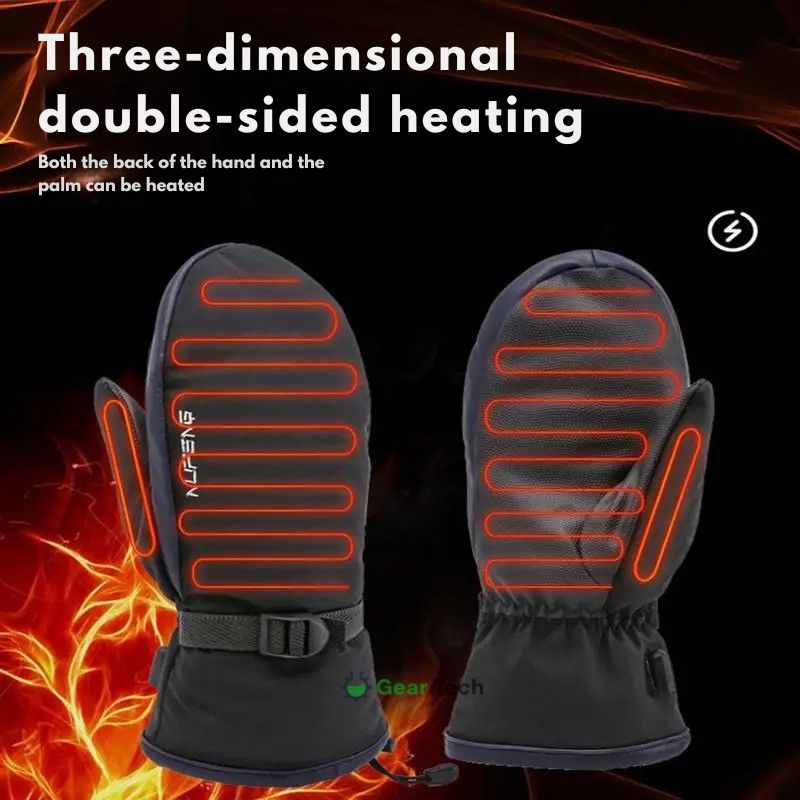 Comfortable unisex electric heating gloves, perfect for winter sports and outdoor warmth.