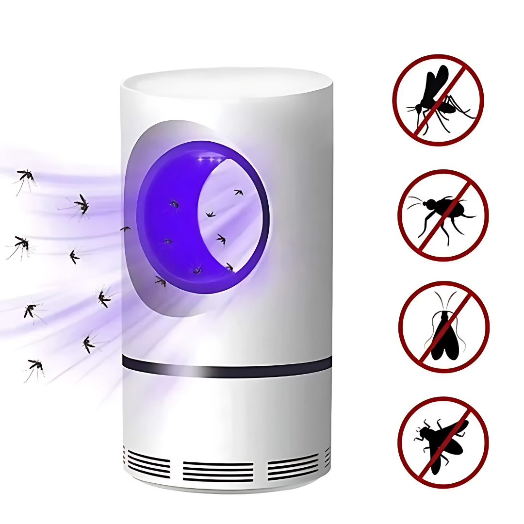 Non-toxic UV light insect trap, silently kills mosquitoes, flies & bugs for a pest-free home.