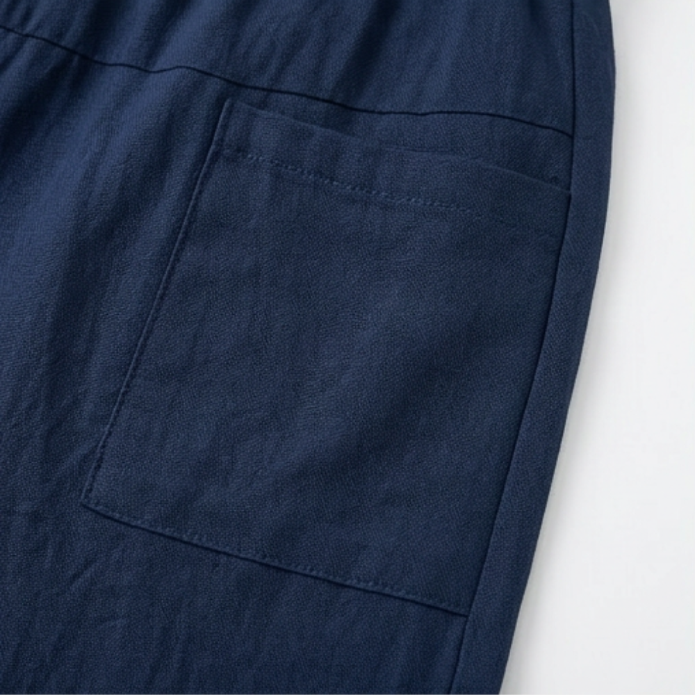 Casual pull-on wide-leg skort for women, featuring a trendy wrap front.