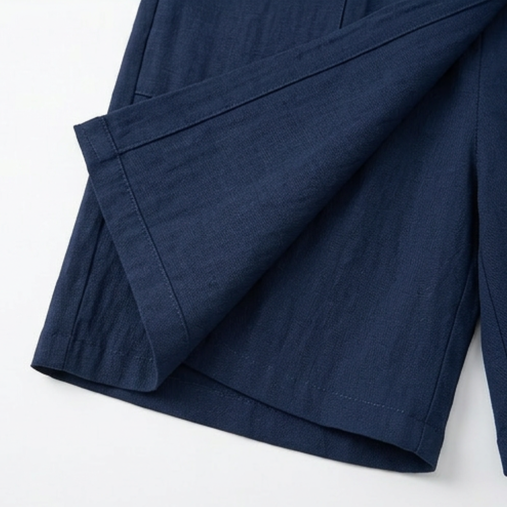 Fashion-forward women's wide-leg skort with a unique wrap-front design.