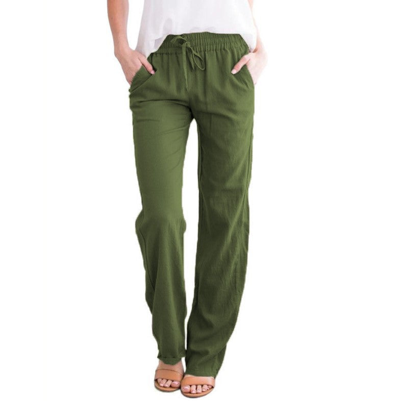 Everyday women's summer trousers, lightweight, relaxed fit, and comfortable for all-day wear.