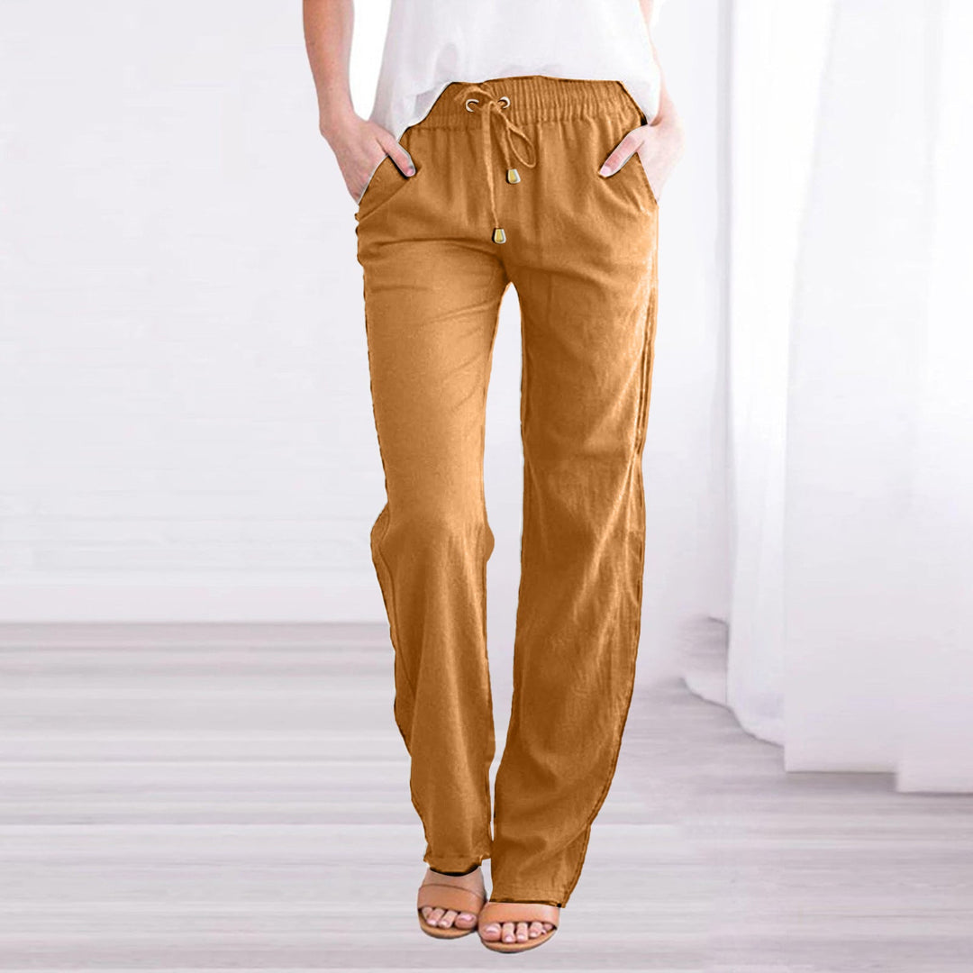 Easy-to-wear women's lightweight summer trousers, relaxed fit for ultimate warm weather comfort.
