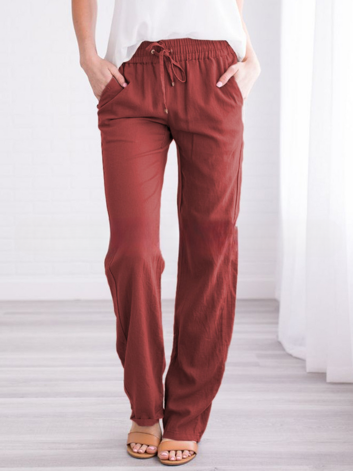 Soft women's summer trousers, lightweight and relaxed fit for ultimate comfort in warm weather.