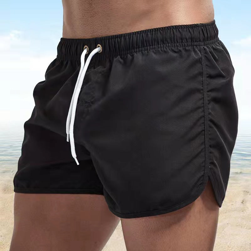 Men's fast-dry wave swim shorts with elastic waist, pockets. Ideal for beach & ultimate comfort.
