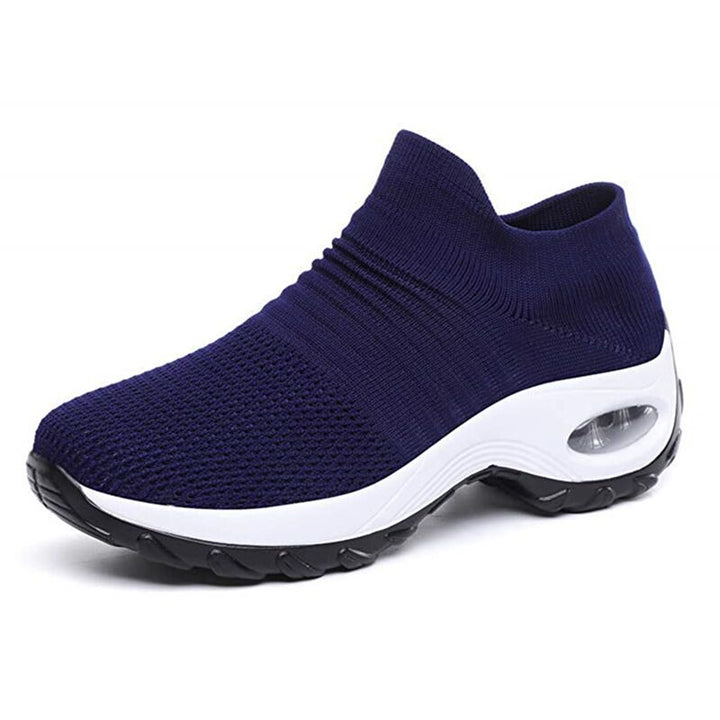 Shock-absorbing women's sneakers, supportive & cushioned for daily wear.