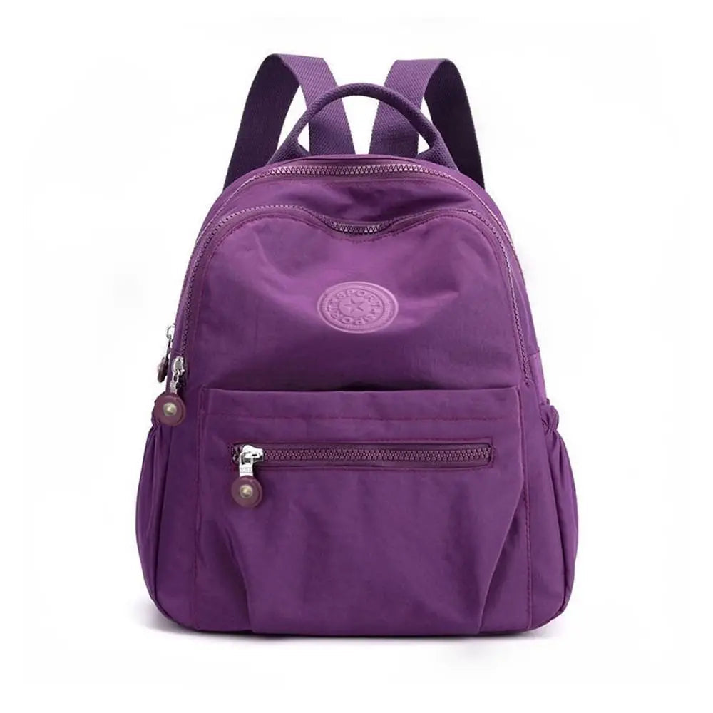 Unisex nylon mini backpack, durable & lightweight casual bag for daily use or short trips.
