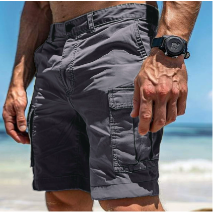 Men's versatile cargo shorts in relaxed fit, perfect for outdoor activities & practical casual wear.
