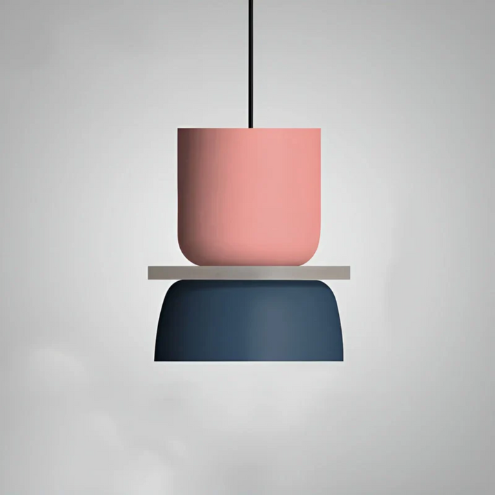 VividGlow macaron LED pendant light in vibrant pink, modern accent lighting