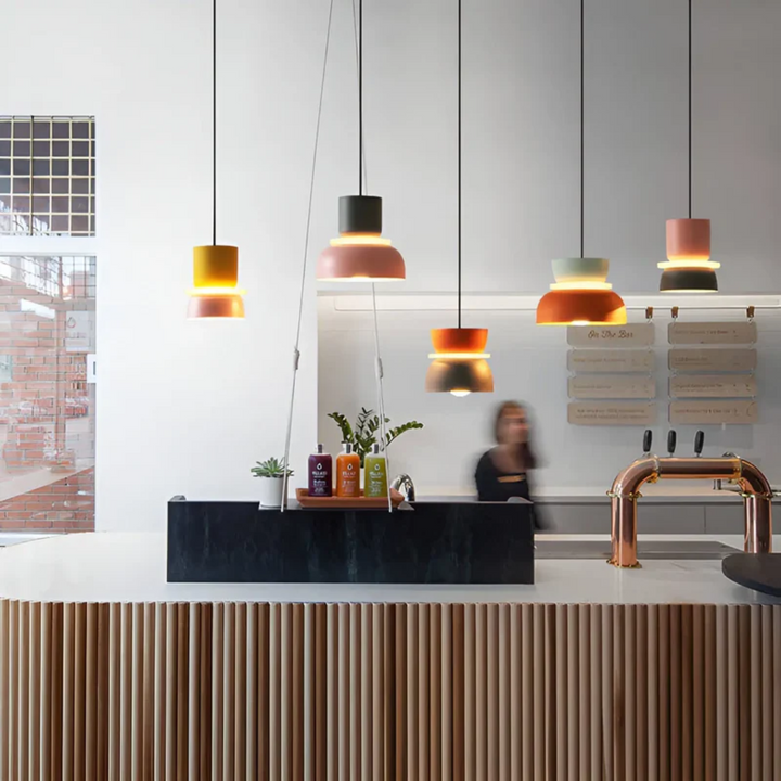 VividGlow macaron LED pendant light - a pop of color for modern spaces