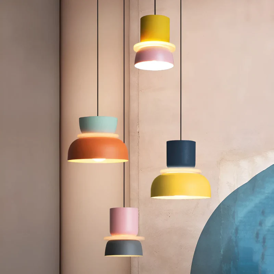 VividGlow macaron LED pendant light, perfect as a statement piece