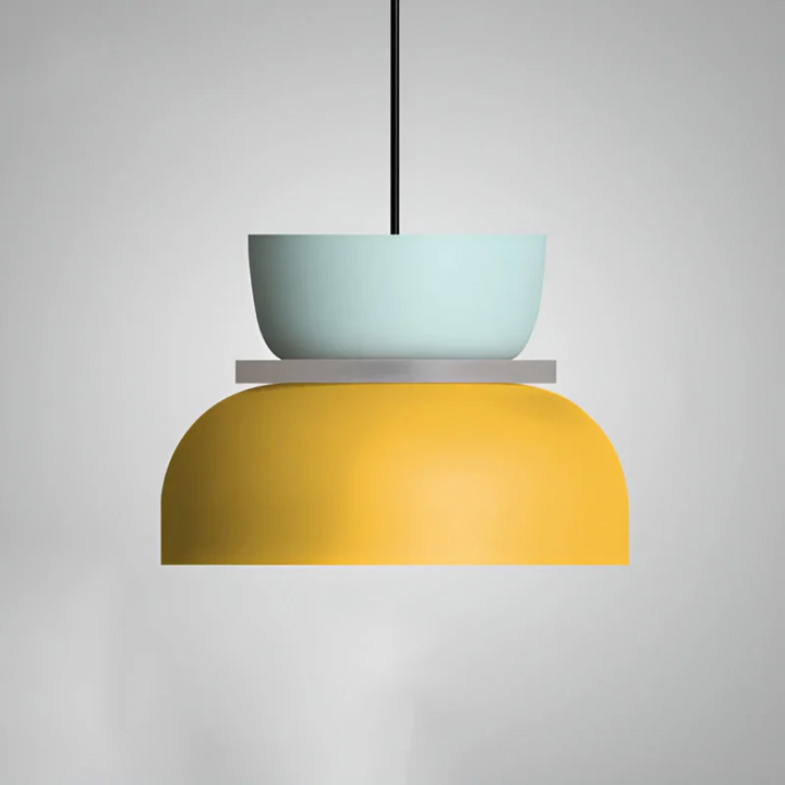 VividGlow macaron LED pendant light in cheerful yellow, colorful home decor
