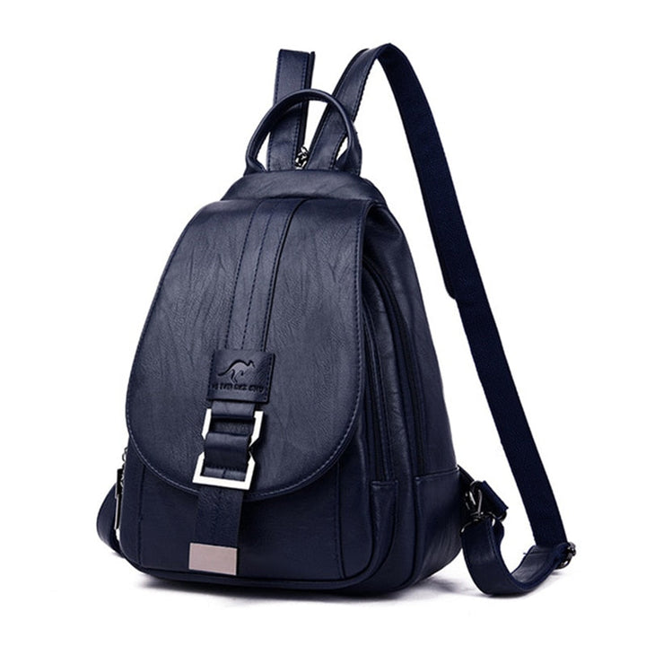 Stylish women's anti-theft leather backpack. A perfect gift for her, blending fashion & peace of mind.