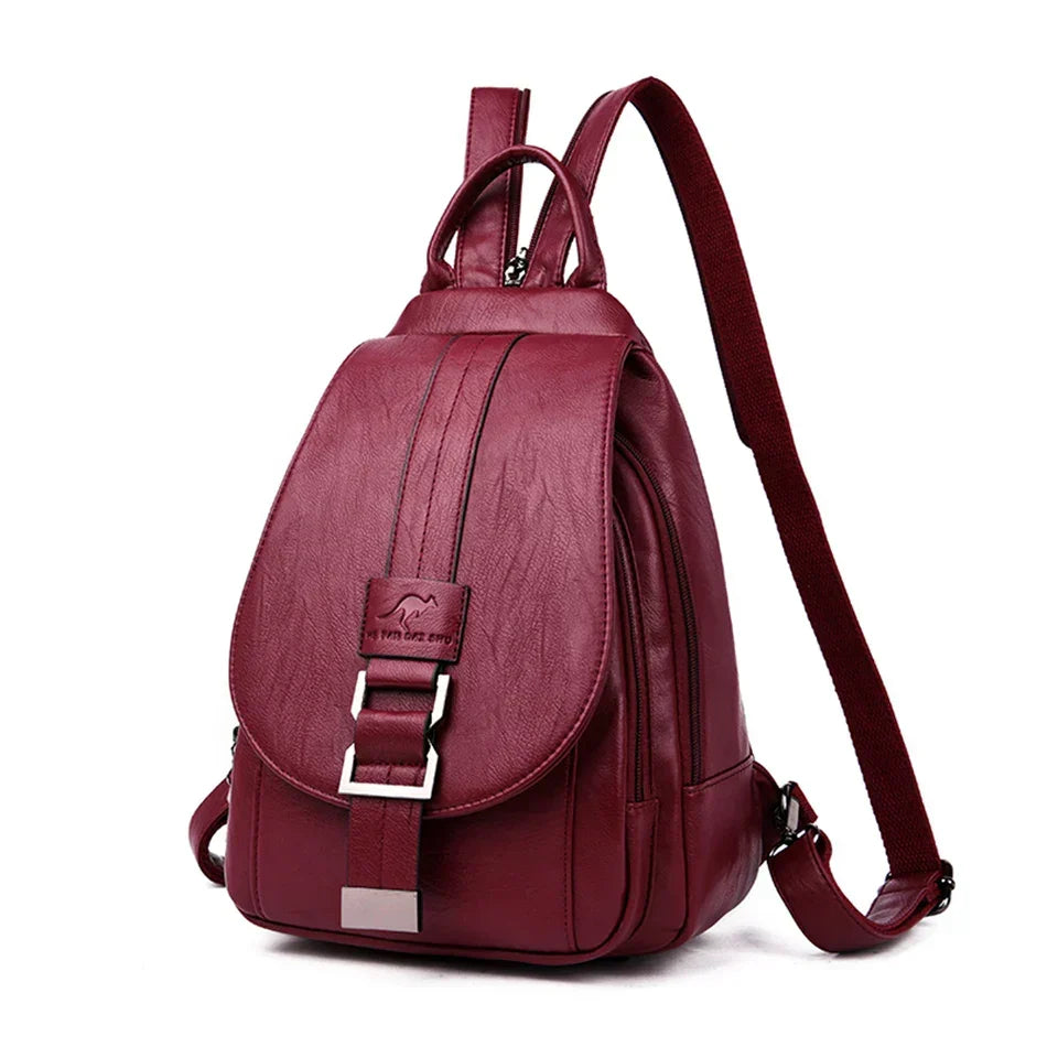 Versatile women's daily leather anti-theft shoulder bag. Combines luxury with practical security.