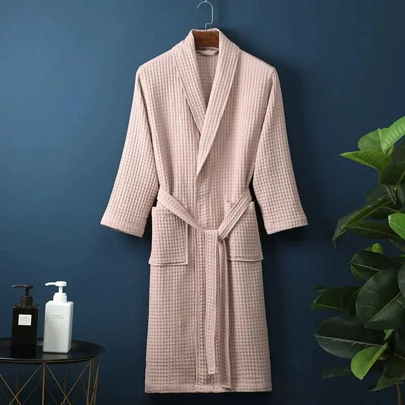 Casual unisex lounge wear bathrobe, ideal for everyday comfort, spa, or home relaxation.