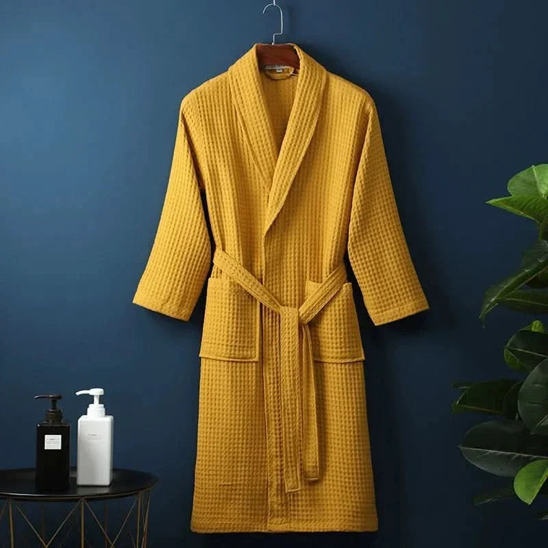 Enjoy quick-dry comfort with this soft, breathable, lightweight unisex bathrobe, perfect for home, spa, or lounge.