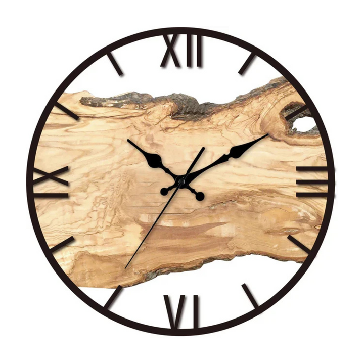 Large modern minimalist black wall clock; silent quartz movement, ideal for contemporary home or office decor.