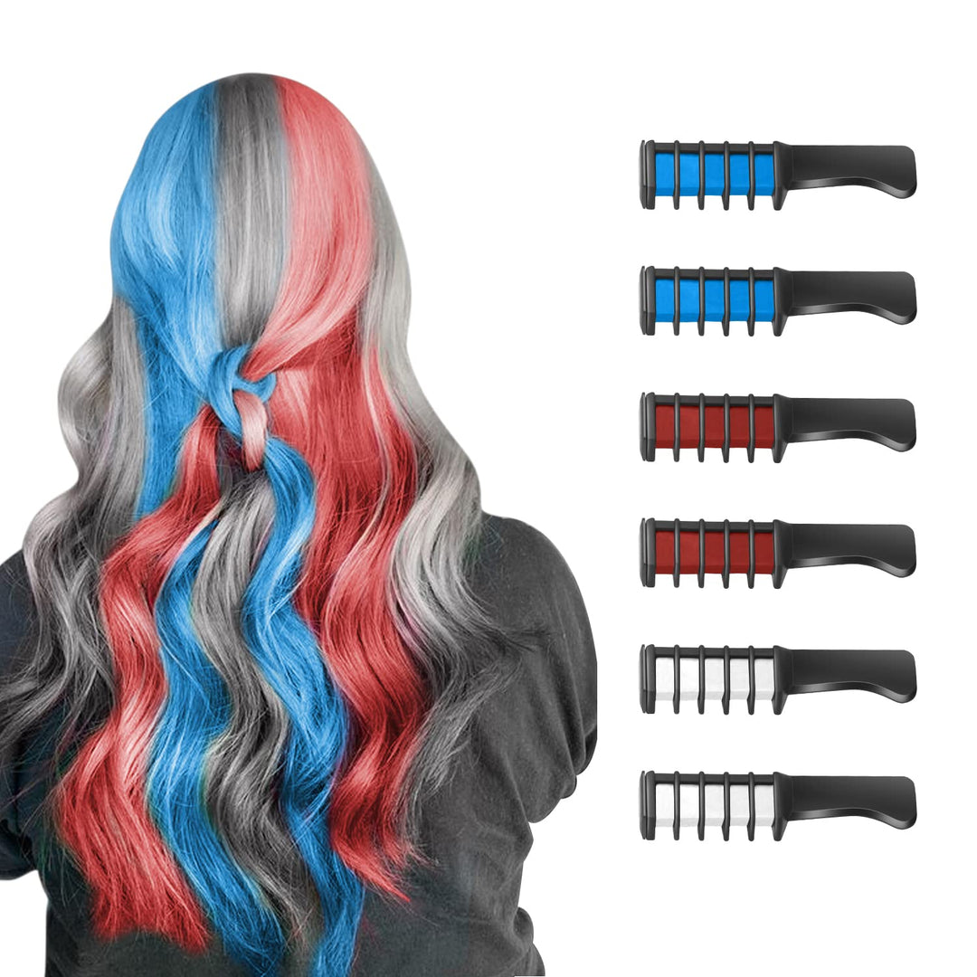 Pink hair chalk comb, perfect for a fun, temporary hair color for children's parties.