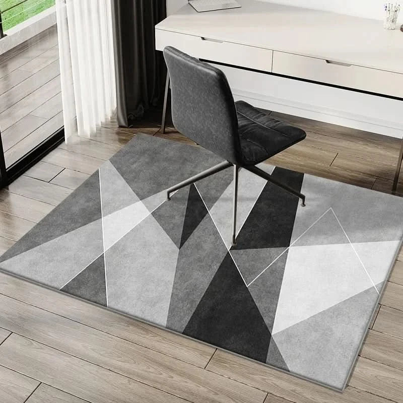 Durable office chair mat protects hard floors from scratches; perfect non-slip floor protector for home or office.