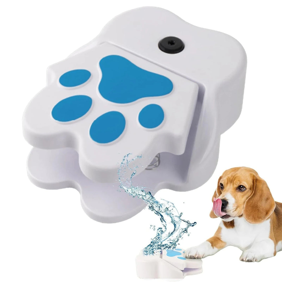 Durable outdoor dog fountain with paw activator for instant, fresh pet water. Great for summer hydration.