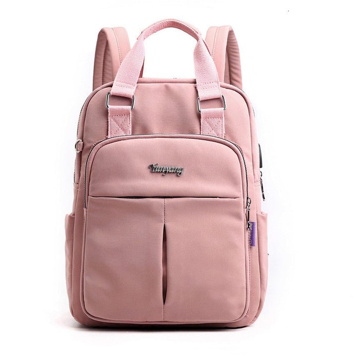 The ultimate commuter backpack: anti-theft, USB charging, and water-resistant.