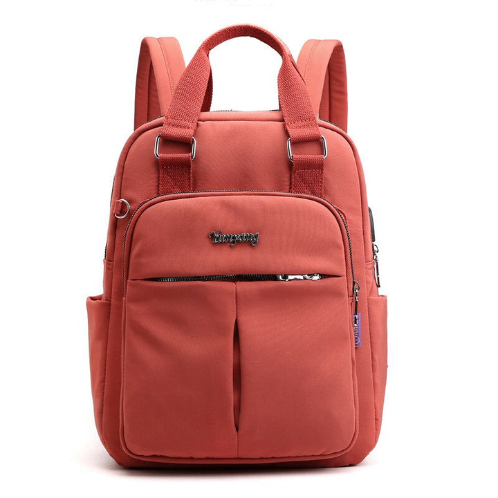 Stylish commuter backpack featuring a secure, multi-compartment design.