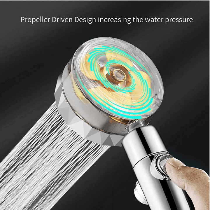 Experience invigorating high-pressure shower with this water-saving universal shower head, efficient bathroom upgrade.