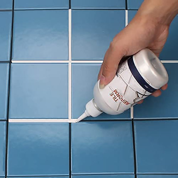 Premium waterproof tile grout repair filler for home improvement. Seals gaps, resists mold, enhances kitchen & bathroom.