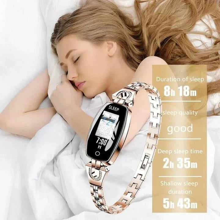 Health monitor women's waterproof fitness tracker, for active lifestyles & sleep insights.